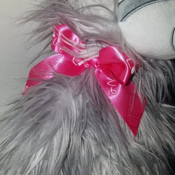 Kellytoy Gray Furry Sloth Plush Valentines Day XOXO Stuffed Animal Toy Gift wTAG - Picture 3 of 15